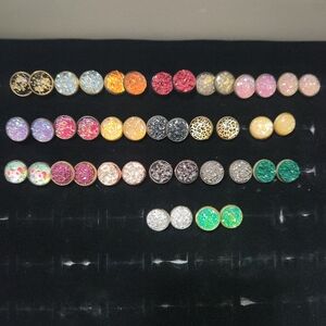 Homemade stud earrings